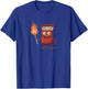 Funny Match with Fire and Flames Costume T-Shirt - T-Shirt | Royal