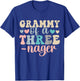 Grammy of A Threenager 3rd Birthday Matching Family Boho T-Shirt - T-Shirt | Royal