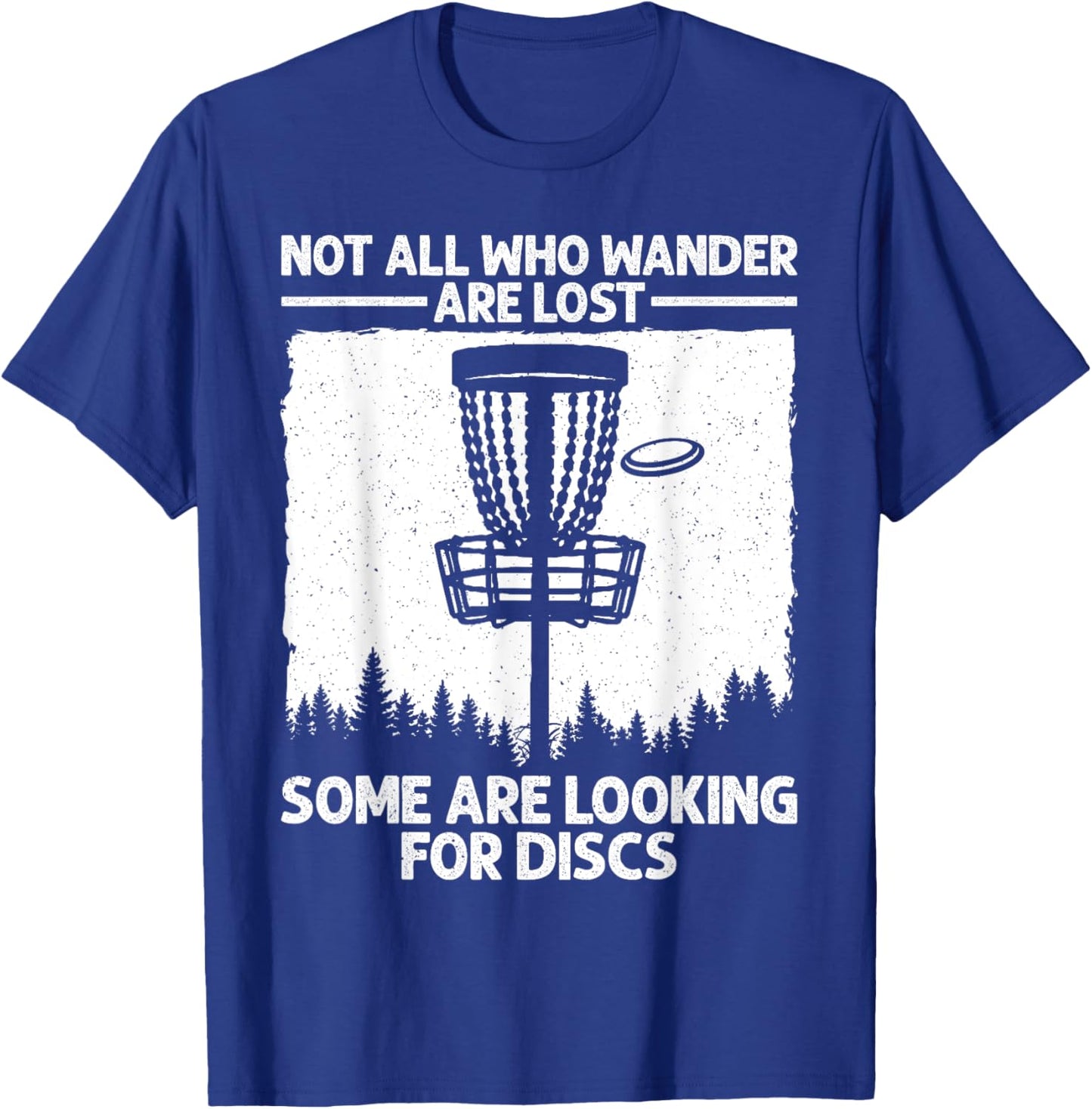 Funny Disc Golf Art Women Kids Disc Golfer Disc Golf T-Shirt - T-Shirt | Royal