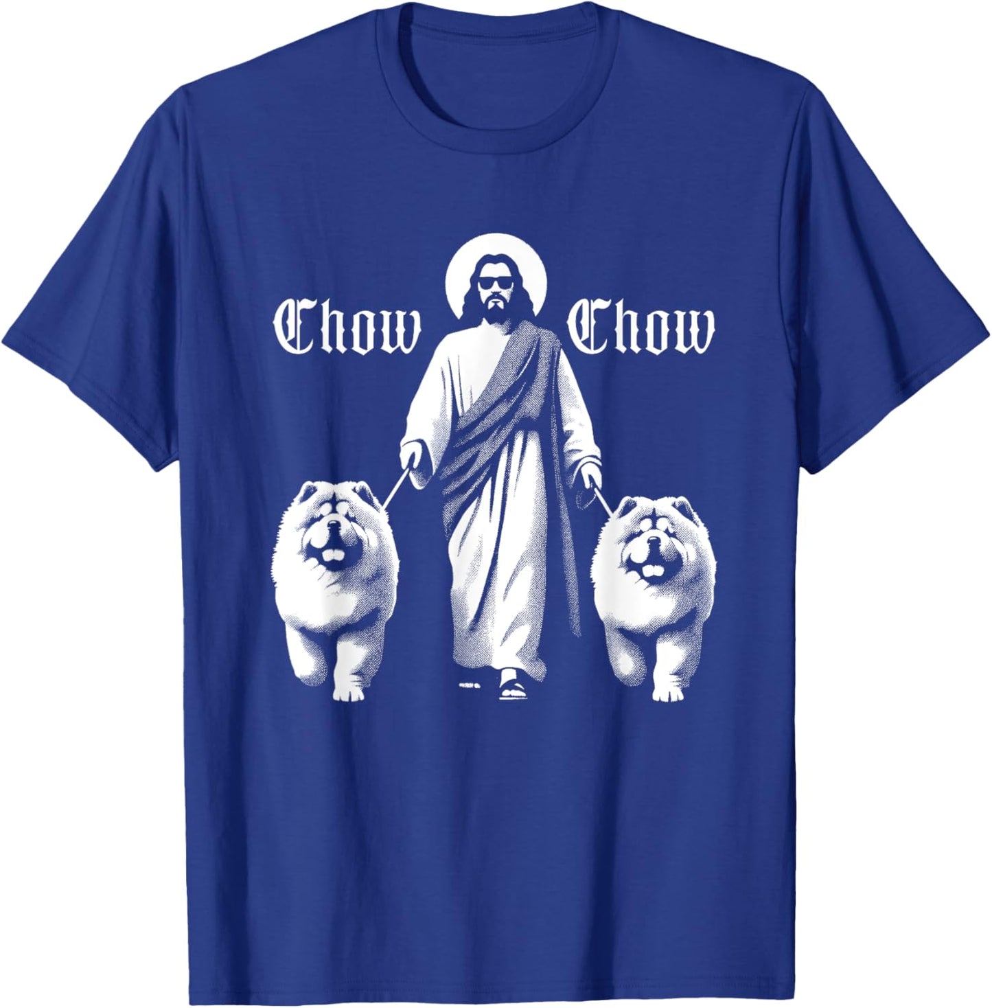 Jesus Chow Chow Dogs - Funny Christian Religious Dog Lover T-Shirt - T-Shirt | Royal