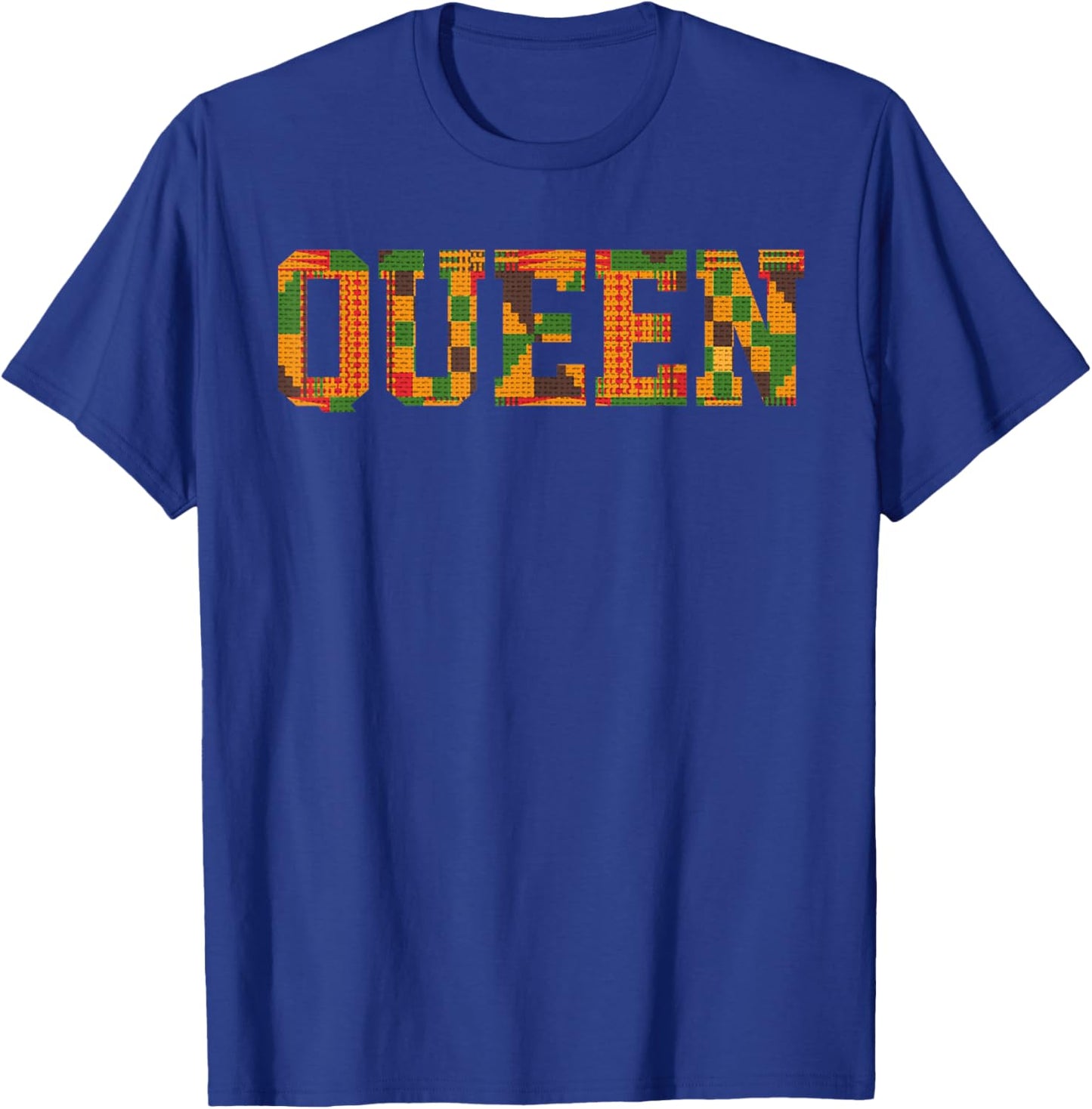 African Queen Art Girls Kente Cloth African Print T-Shirt - T-Shirt | Royal
