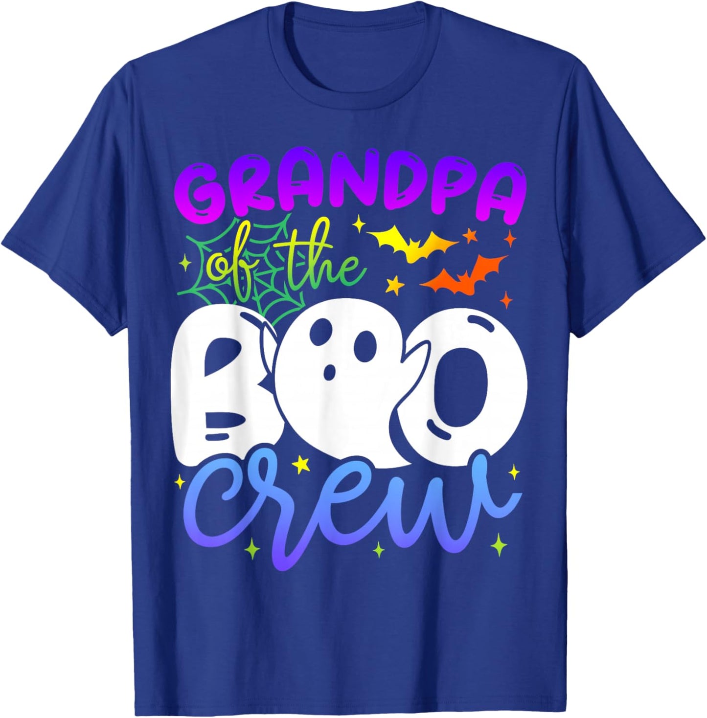 Grandpa of The Boo Crew Costume Halloween Family Matching T-Shirt - T-Shirt | Royal