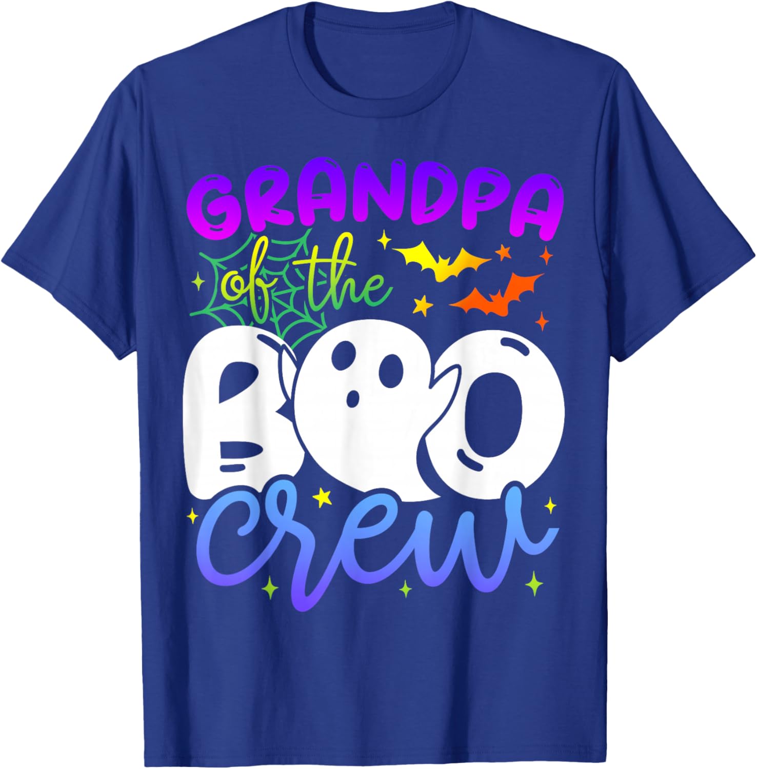 Grandpa of The Boo Crew Costume Halloween Family Matching T-Shirt - T-Shirt | Royal