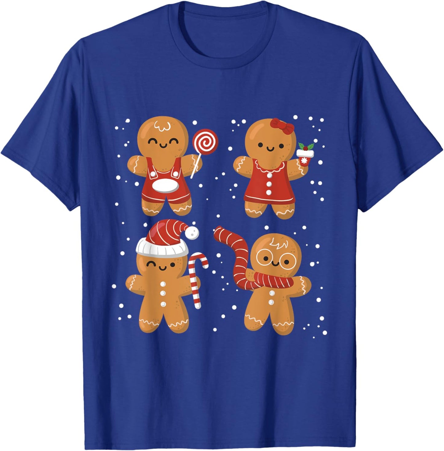 Gingerbread Man Cookie Cookie Funny Food Christmas T-Shirt - T-Shirt | Royal