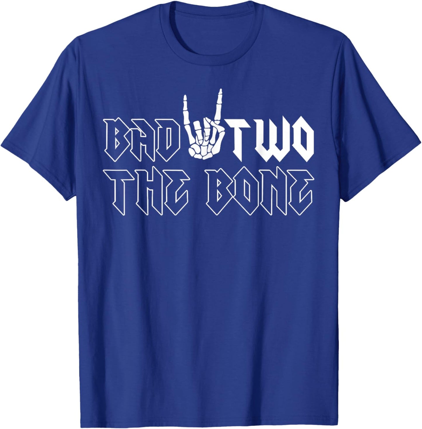 2nd Birthday Boy Shirt Bad Two The Bone 2 Years Old Party T-Shirt - T-Shirt | Royal