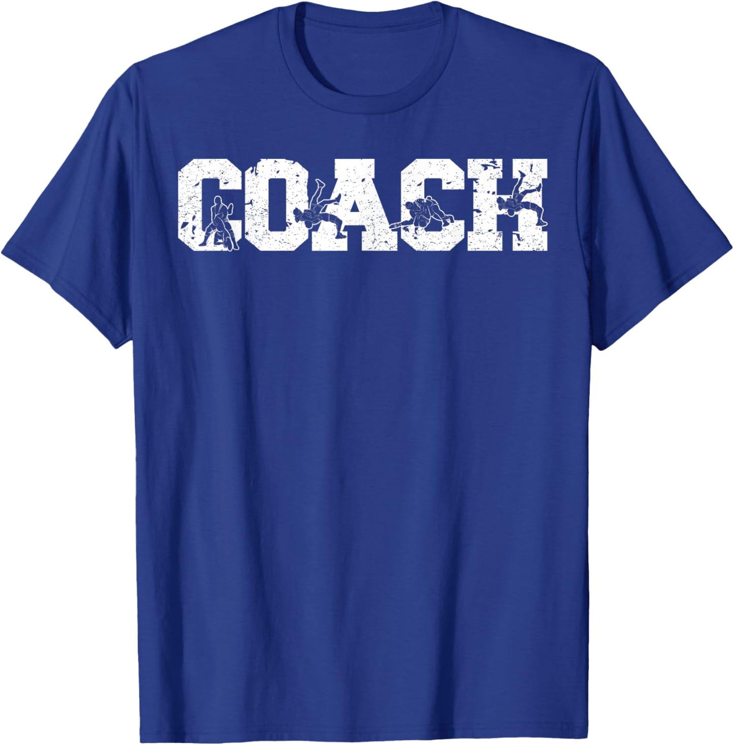 Vintage Wrestler Wrestling Coach Martial Arts MMA T-Shirt - T-Shirt | Royal