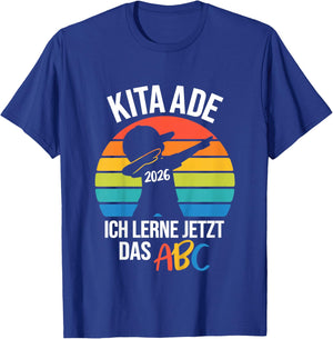 Kinder Bäm Kita Abgänger 2026 for School, School Child Kita Ade 2026 T-Shirt - T-Shirt | Royal