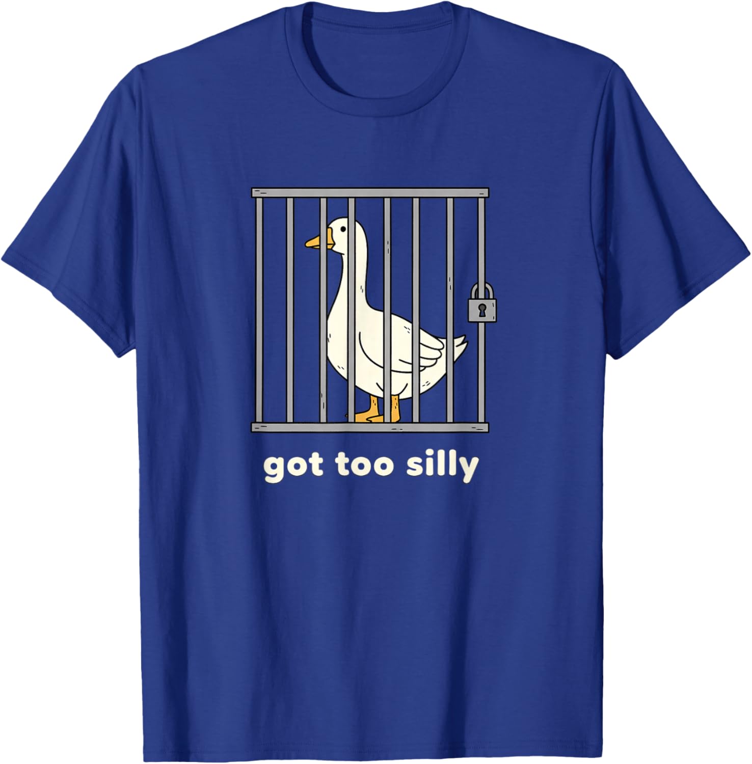 Got Too Silly Goose Funny Bird T-Shirt - T-Shirt | Royal