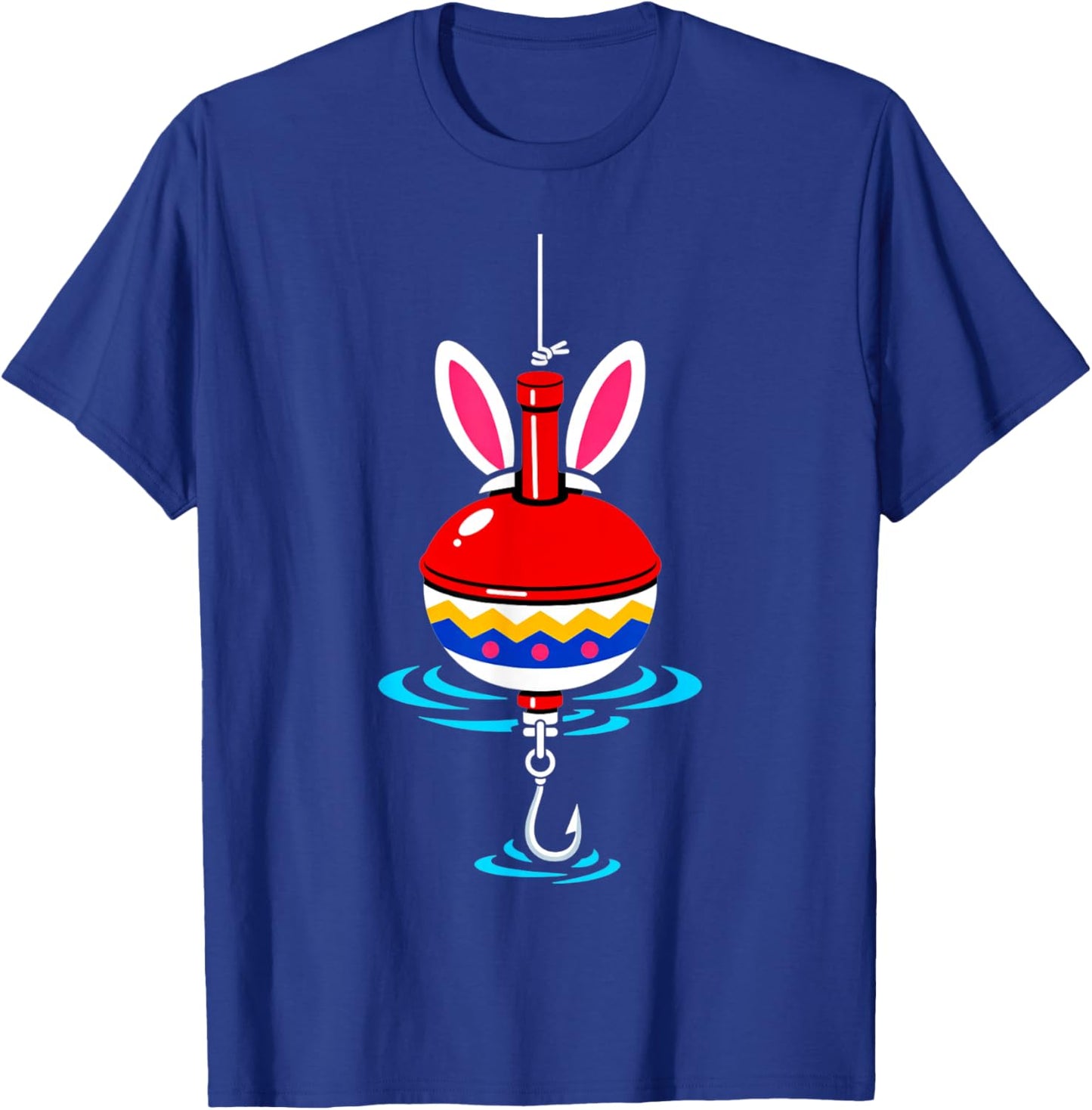 Angelpose Hasenohren Ei Ostern Fischer Barsch Angler T-Shirt - T-Shirt | Royal