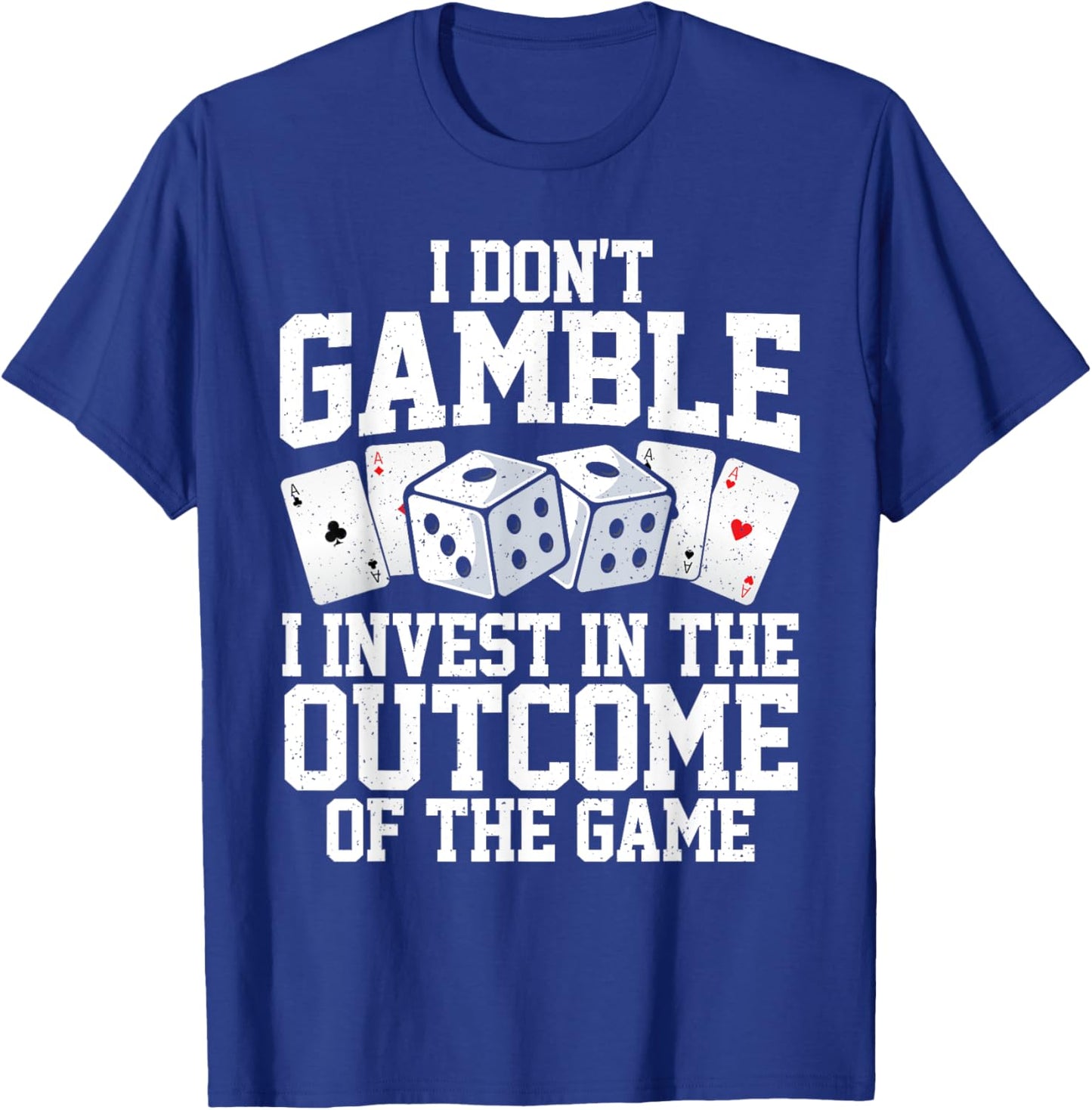 Funny Gambling Art Women Casino Poker Player Gambler T-Shirt - T-Shirt | Royal