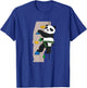 Cute Panda Rock Climber Illustration | Fun Climbing Animal T-Shirt - T-Shirt | Royal