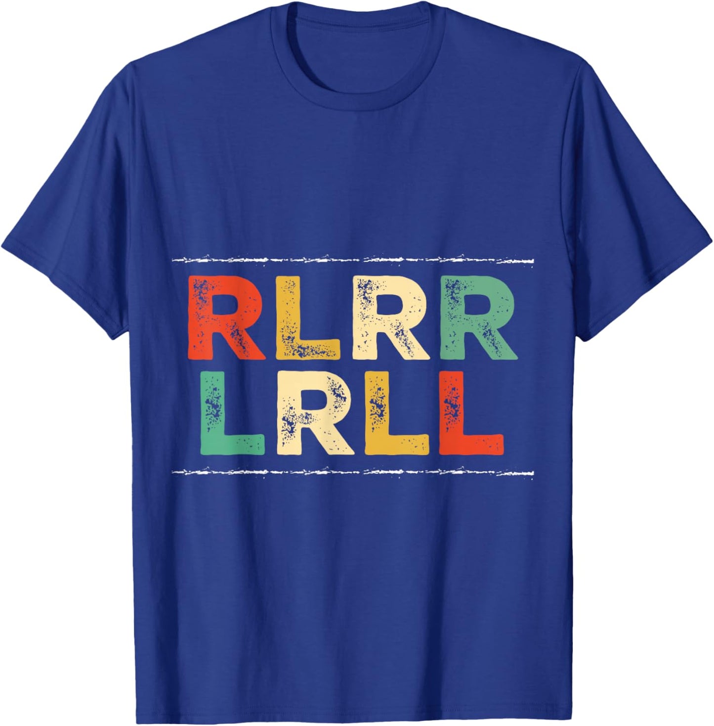 Drummer RLRRLRLL Motif Musique rétro T-Shirt - T-Shirt | Royal