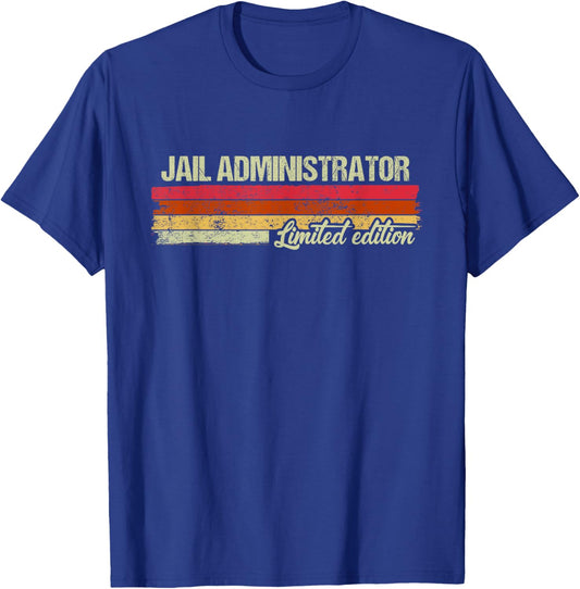 Vintage Jail Administrator Limited Edition T-Shirt - T-Shirt | Royal