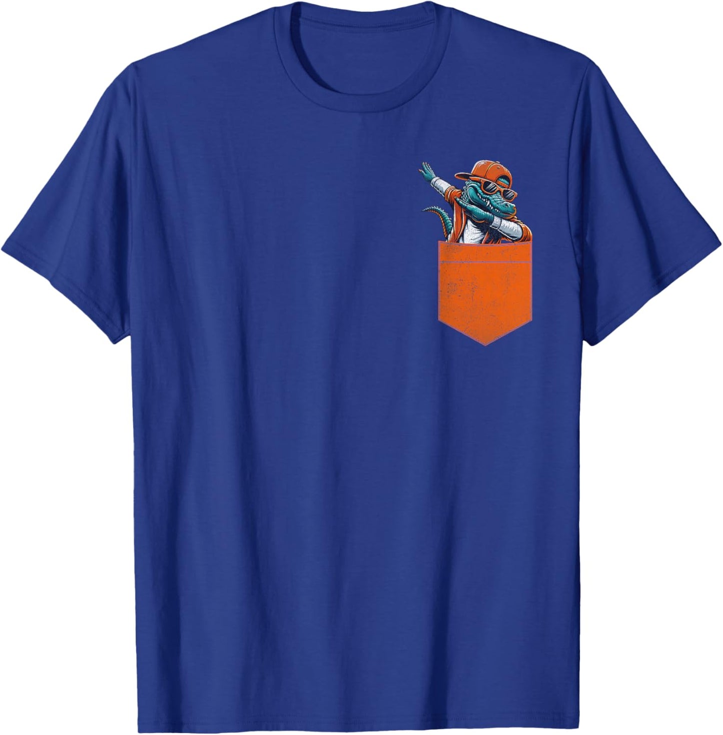 Retro Graphic Gator Dabbing in The Pocket Men Women Kids T-Shirt - T-Shirt | Royal