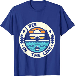 I Pee In The Lake Summer Humor T-Shirt - T-Shirt | Royal