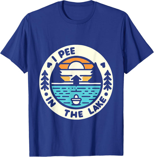 I Pee In The Lake Summer Humor T-Shirt - T-Shirt | Royal