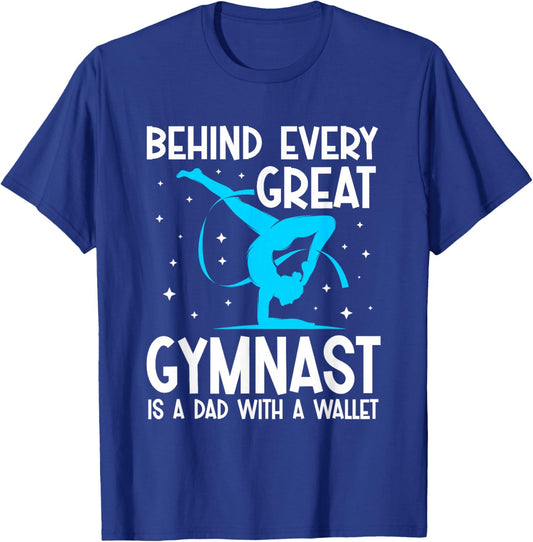 Funny Gymnastics Dad T-Shirt - T-Shirt | Royal