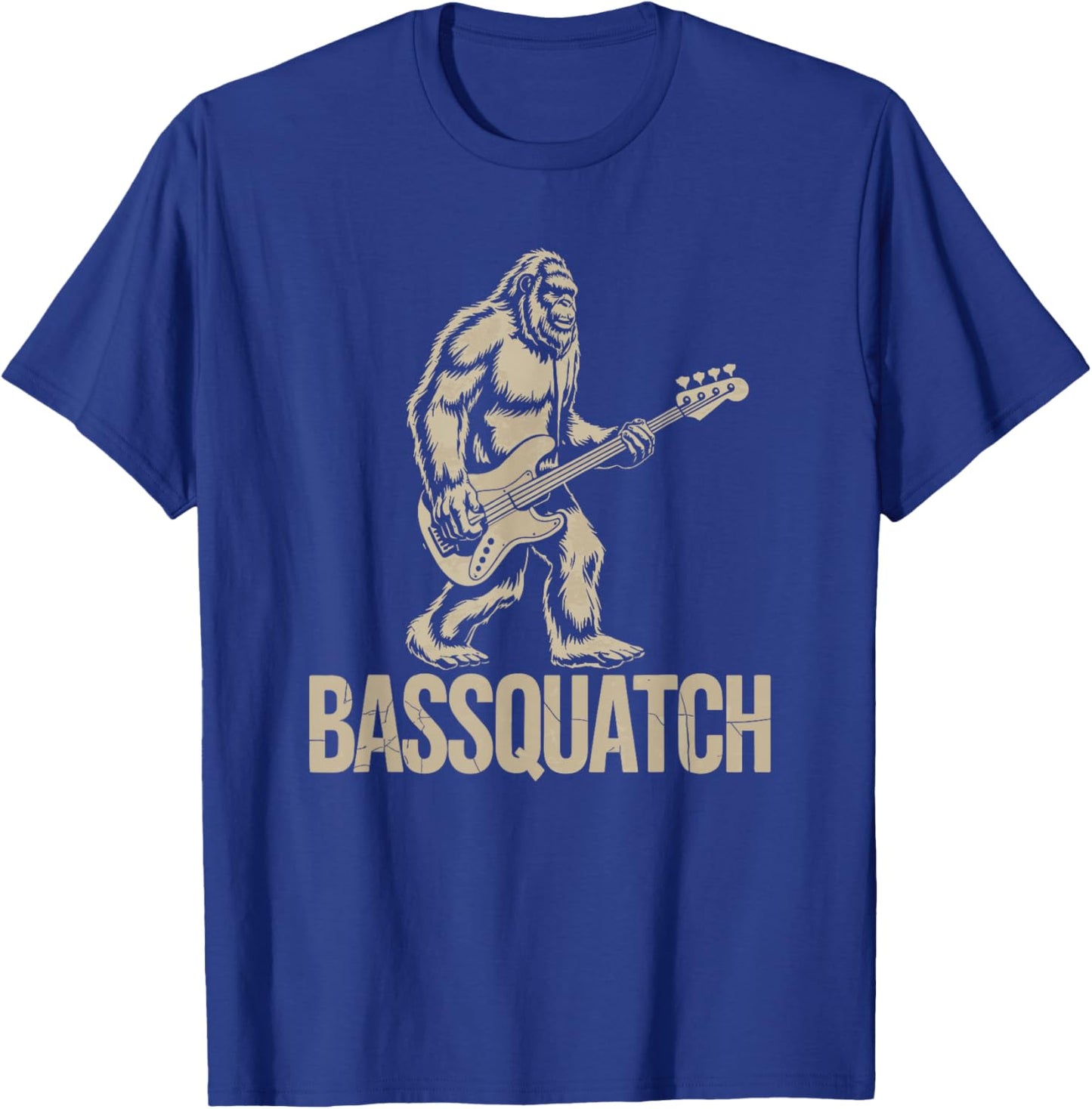 Bassquatch, Bigfoot Bass Guitar Sasquatch T-Shirt - T-Shirt | Royal