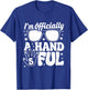 Five 5th Birthday Boys Kid 5 Kids I'm Officially A Handful T-Shirt - T-Shirt | Royal