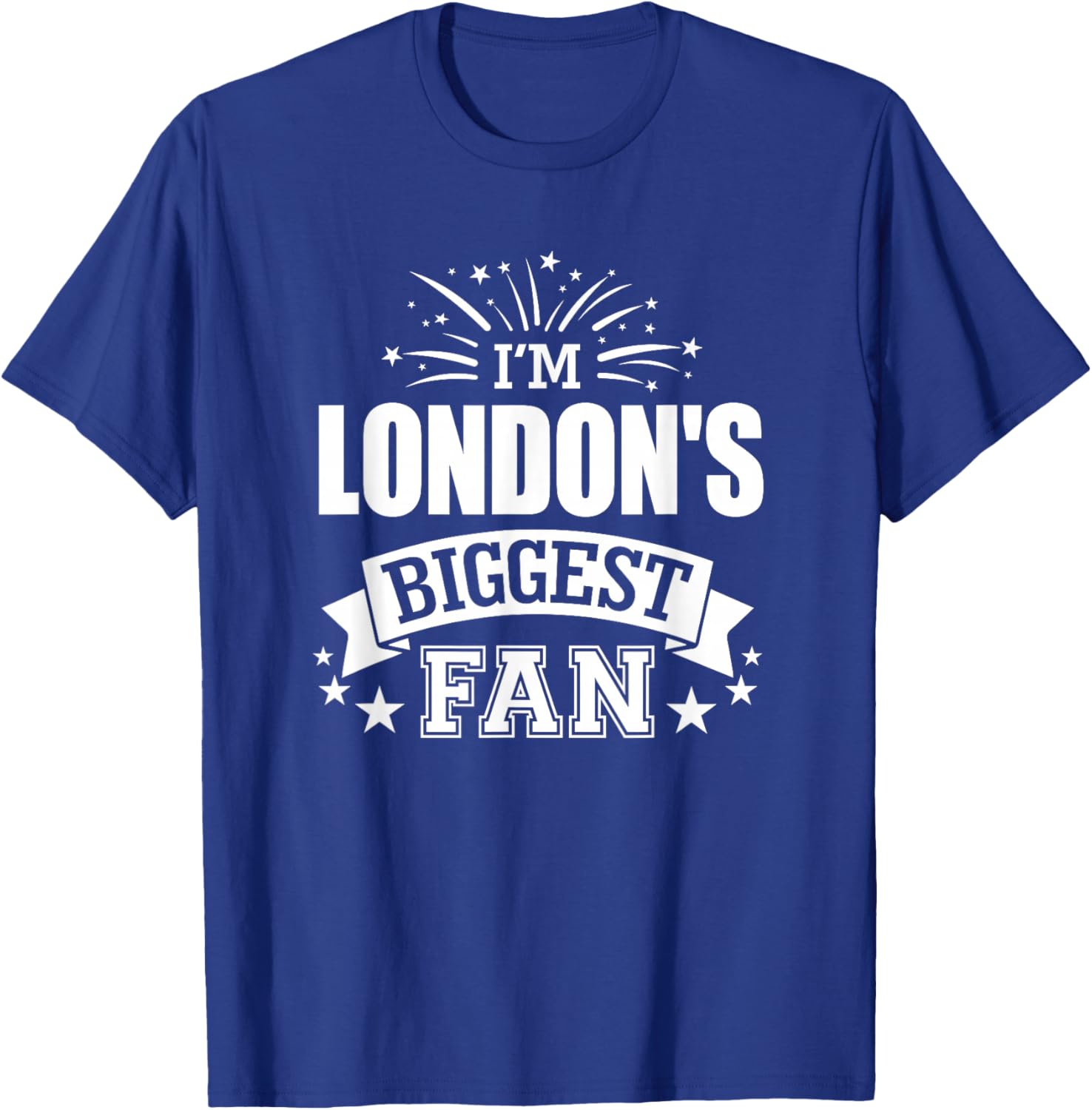 London Personalized Name Sports Fan Birthday Graduation T-Shirt - T-Shirt | Royal