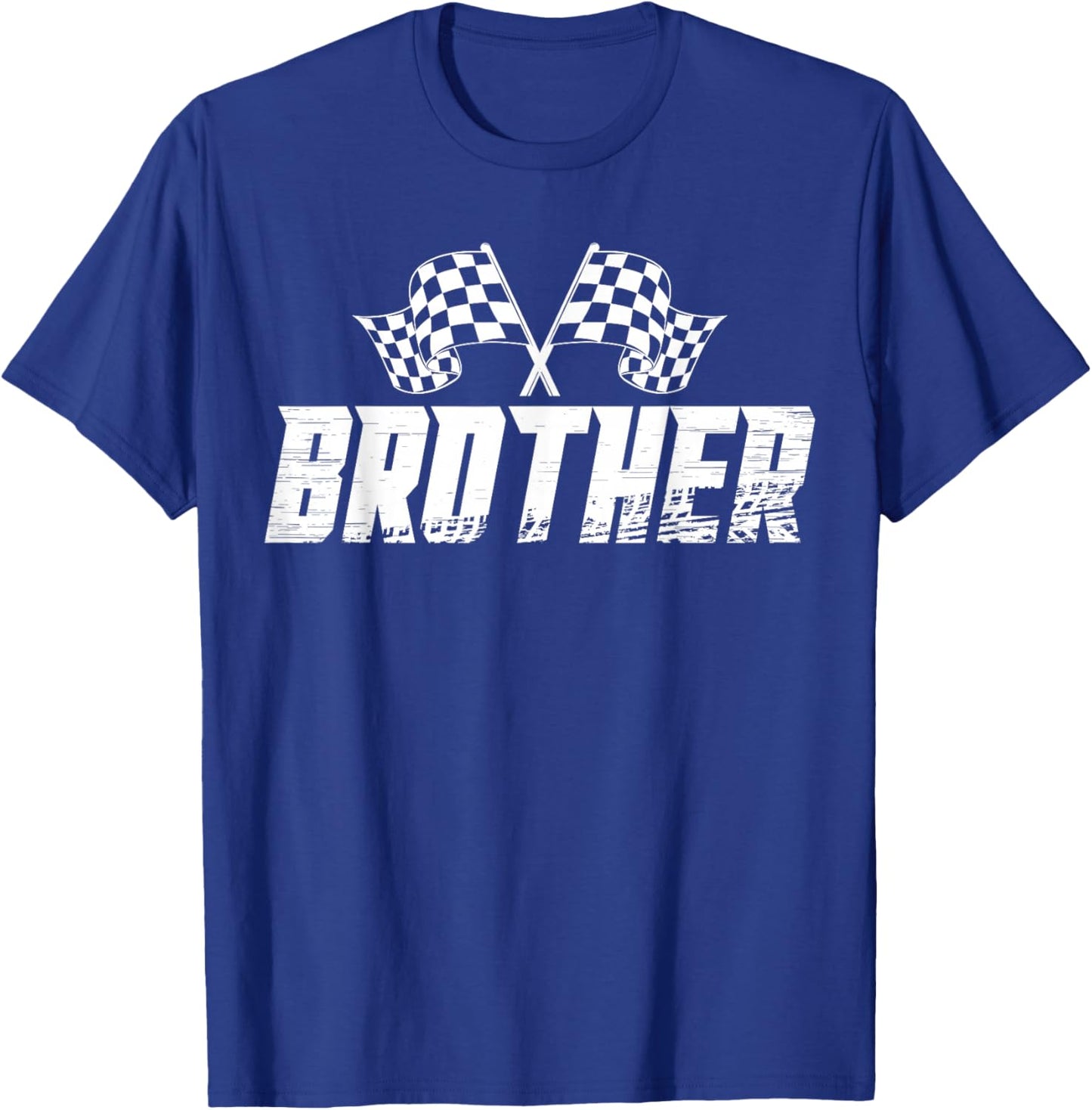 Brother Pit Crew Family Racing Birthday Race Car T-Shirt - T-Shirt | Royal