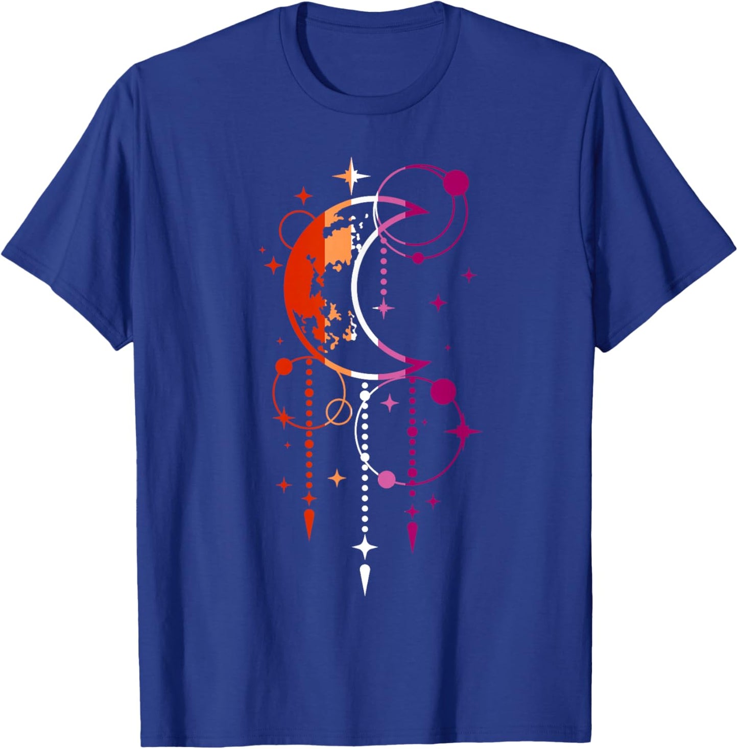 Cosmic Moon with Magical Lesbian Energy T-Shirt - T-Shirt | Royal