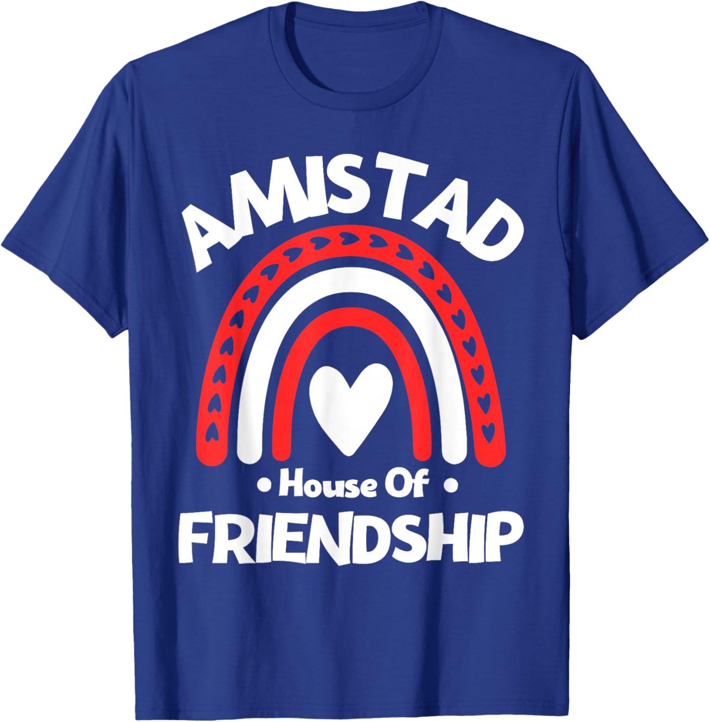 Amistad House of Friendship Vintage Rainbow Spirit T-Shirt - T-Shirt | Royal