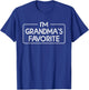 Grandma's Favorite Grandchild Grandson Granddaughter Humor T-Shirt - T-Shirt | Royal
