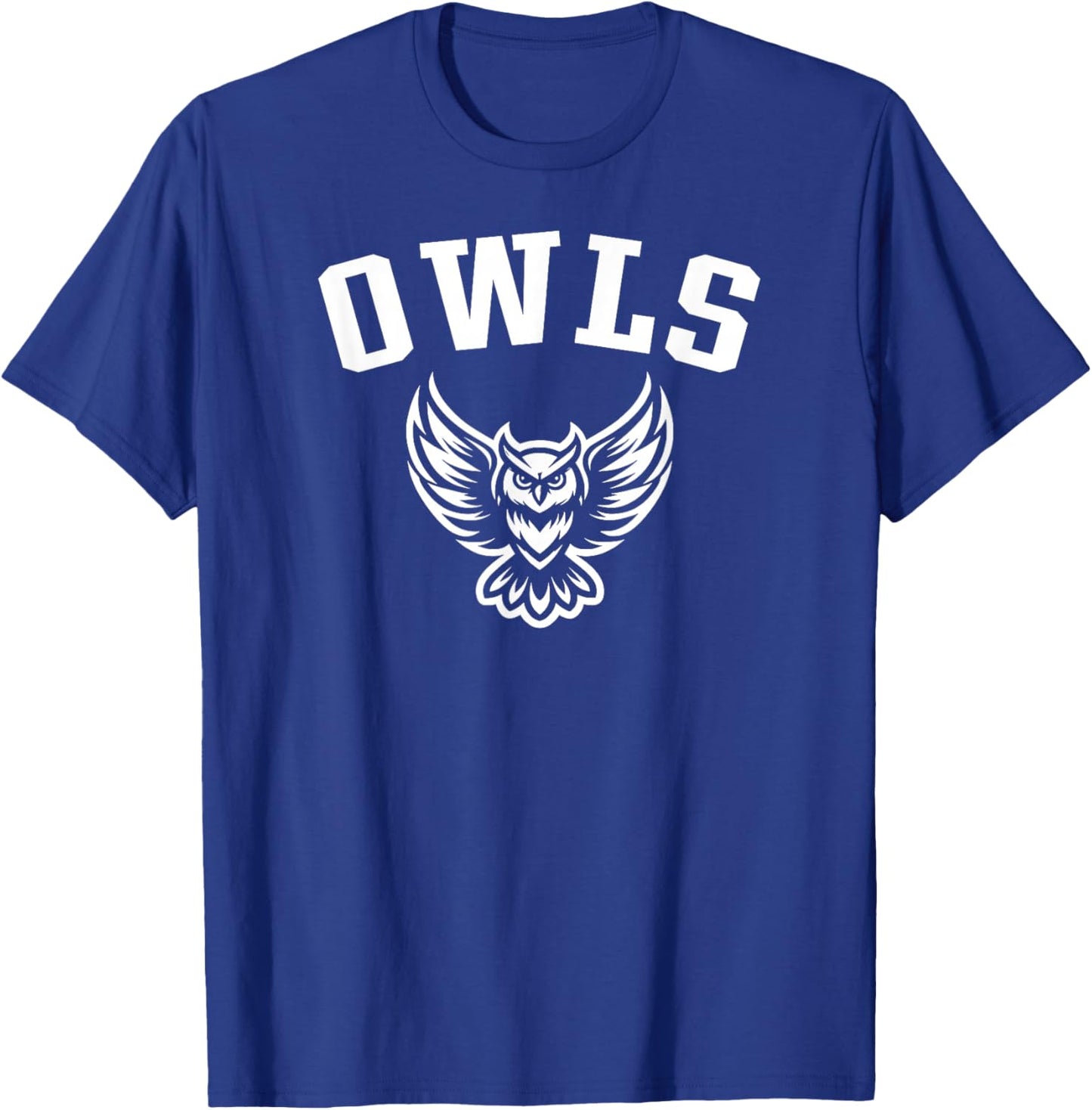 Owls Mascot for Youth Teams Players and Fans T-Shirt - T-Shirt | Royal