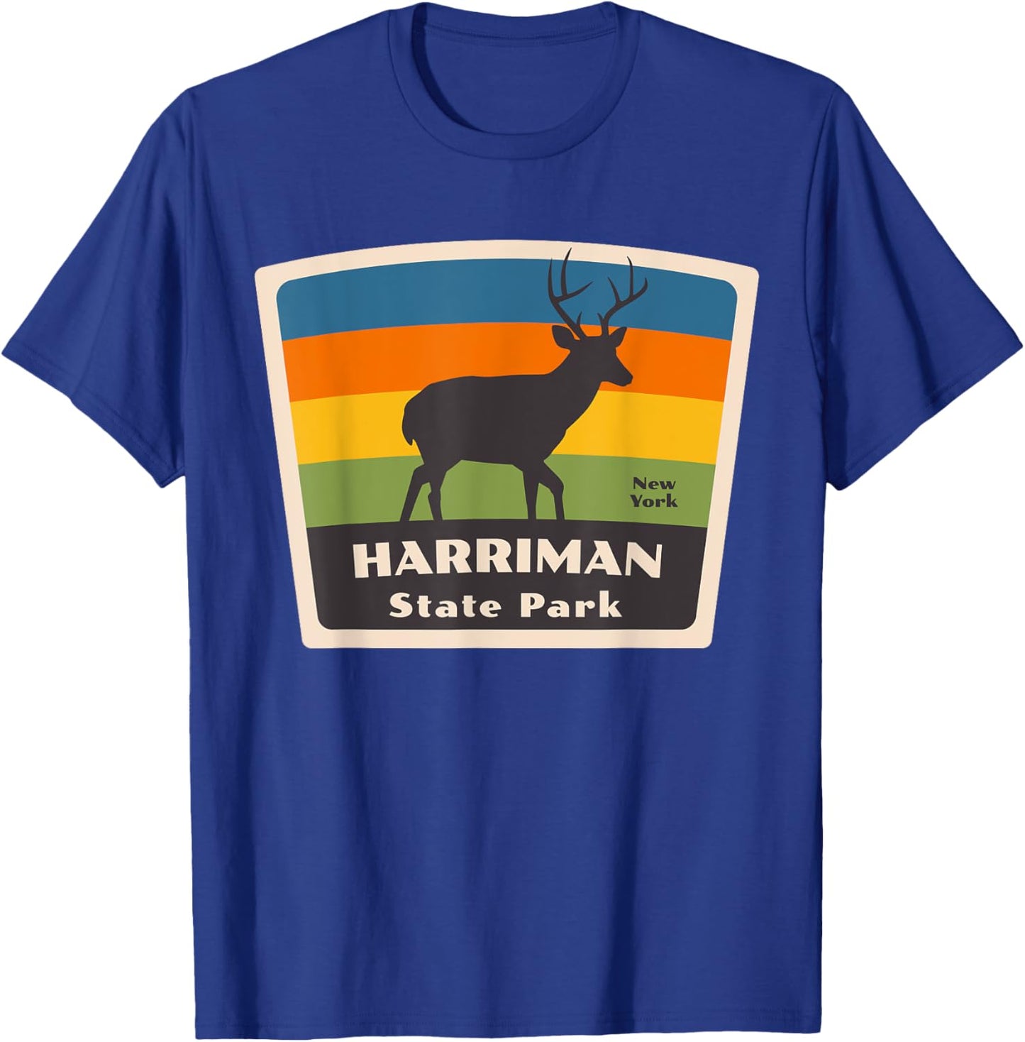 Harriman State Park New York Deer NY Souvenir Vacation T-Shirt - T-Shirt | Royal