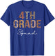 4th Grade Squad Leopard Back to School Women Teachers T-Shirt - T-Shirt | Royal
