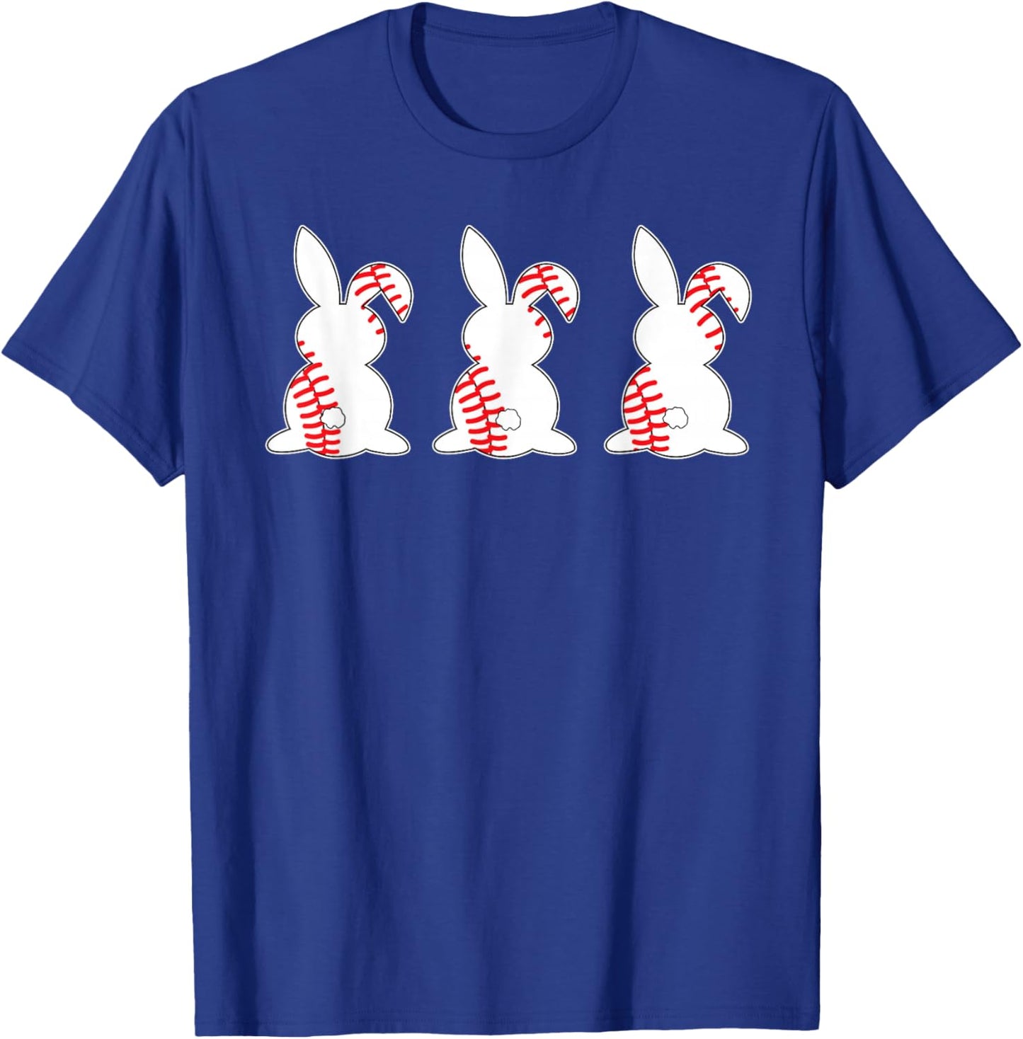 Funny Easter Baseball Bunny Sports Boys Kids Toddler Youth T-Shirt - T-Shirt | Royal