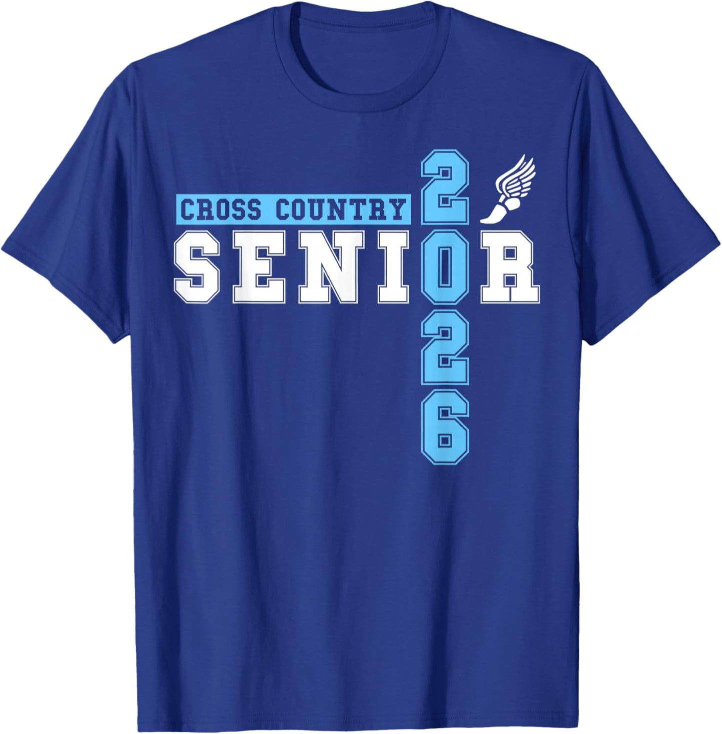 Cross Country Senior Night XC Senior 2026 Graduation 50 T-Shirt - T-Shirt | Royal
