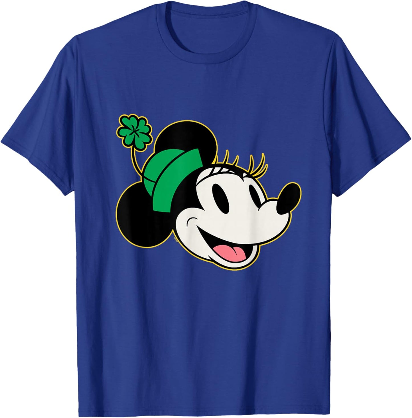NEW Disney Minnie Mouse St. Patrick's Day Vintage Big Face T-Shirt - T-Shirt | Royal