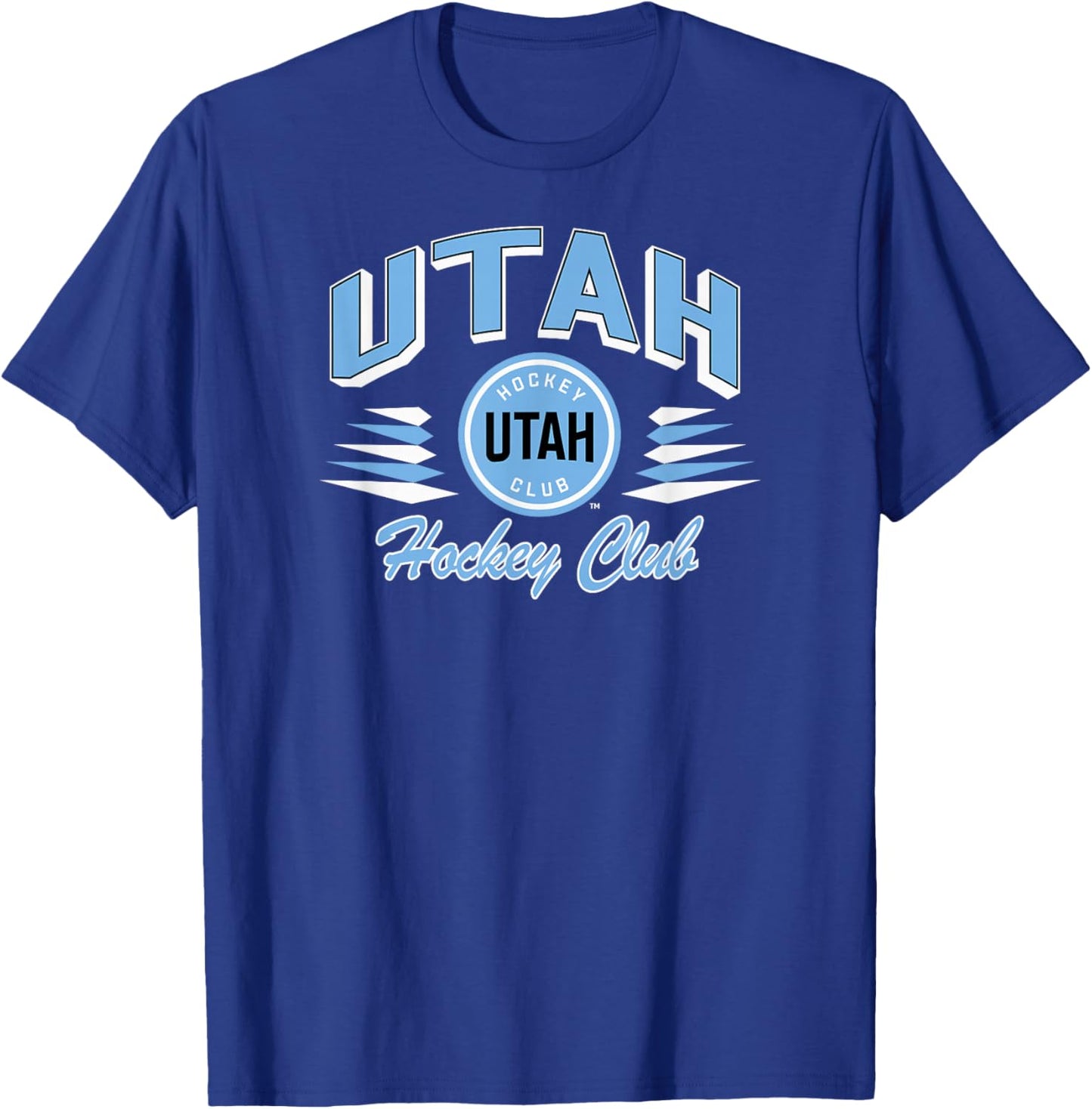 Utah Hockey Club Retro Diamond Dark Heather T-Shirt - T-Shirt | Royal