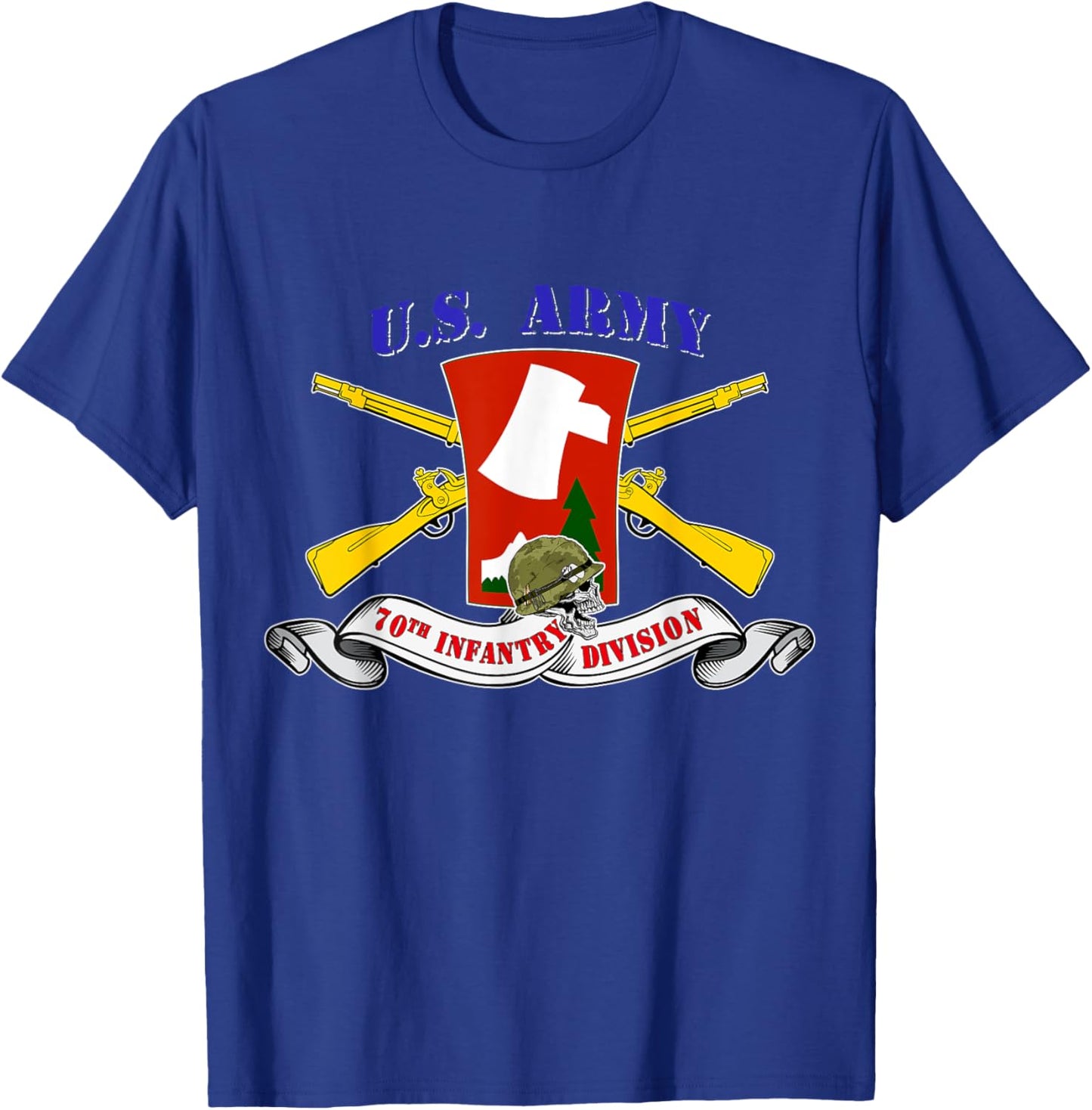 70th Infantry Division 70th ID Veteran Vintage Gifts T-Shirt - T-Shirt | Royal