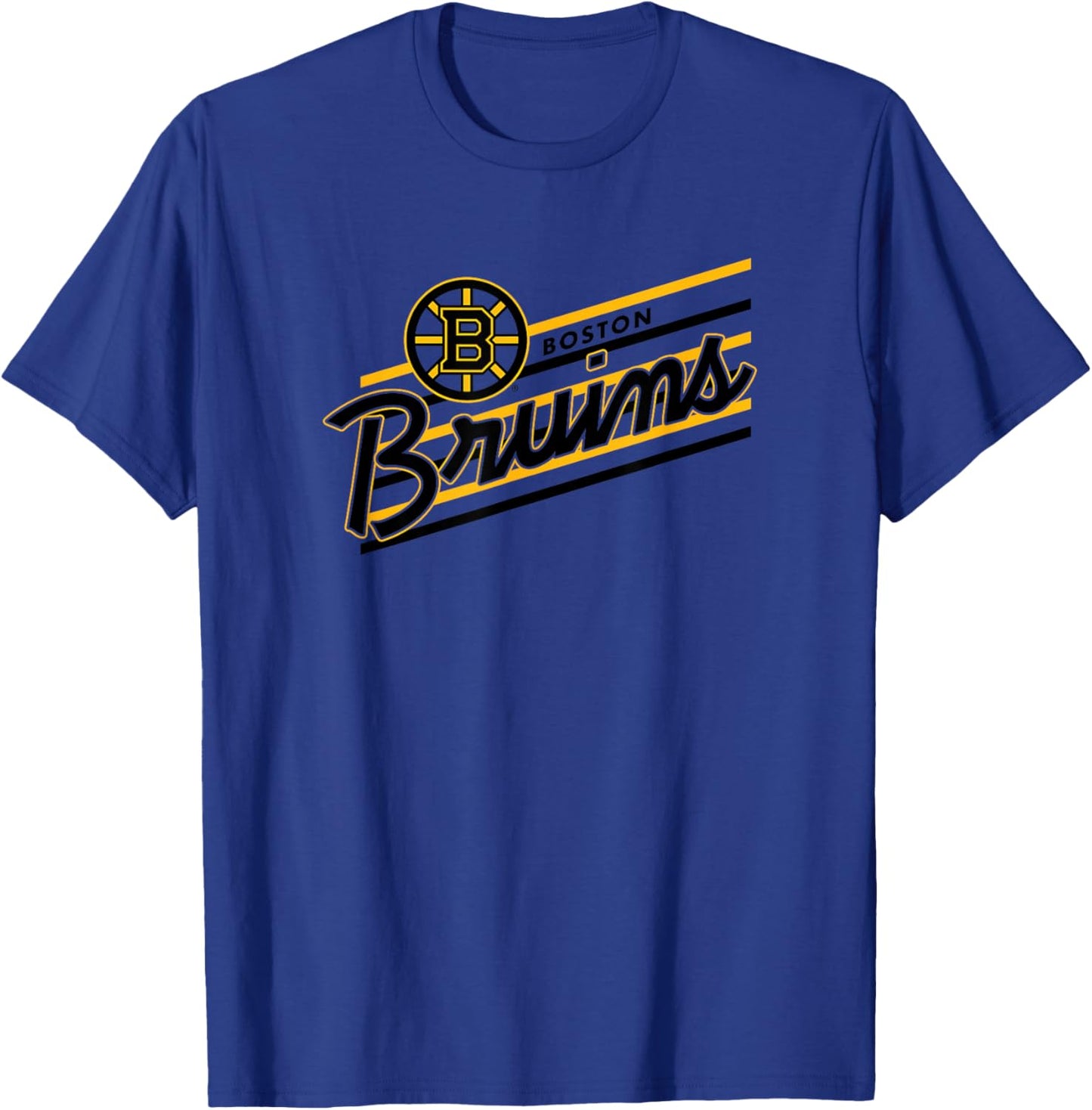 Boston Bruins Retro Performer White Officially Licensed T-Shirt - T-Shirt | Royal