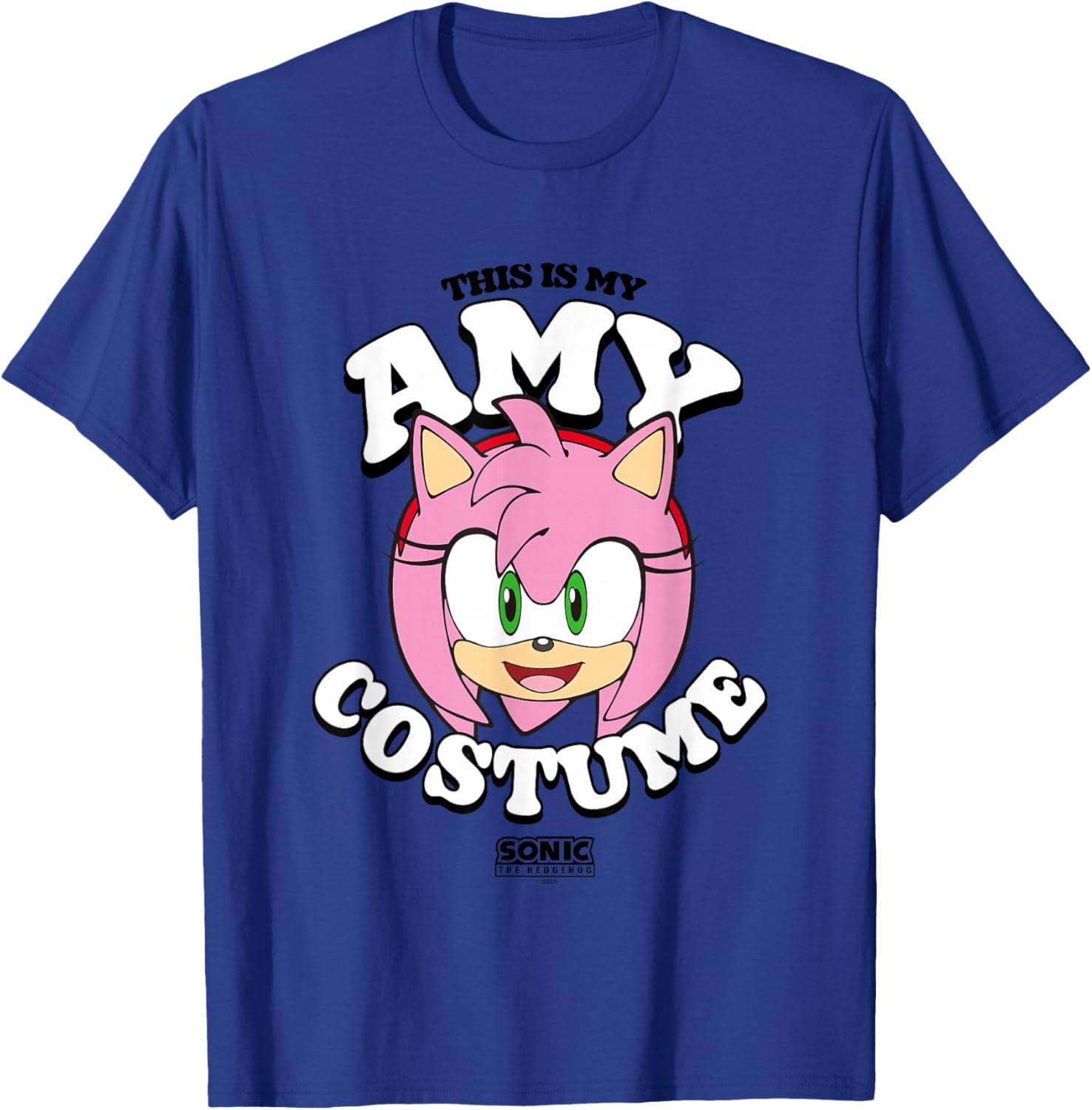 Sonic The Hedgehog Halloween This Is My Amy Costume T-Shirt - T-Shirt | Royal