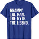Grampy Design For Grandpa Grandfather From Grandkids Grampy T-Shirt - T-Shirt | Royal