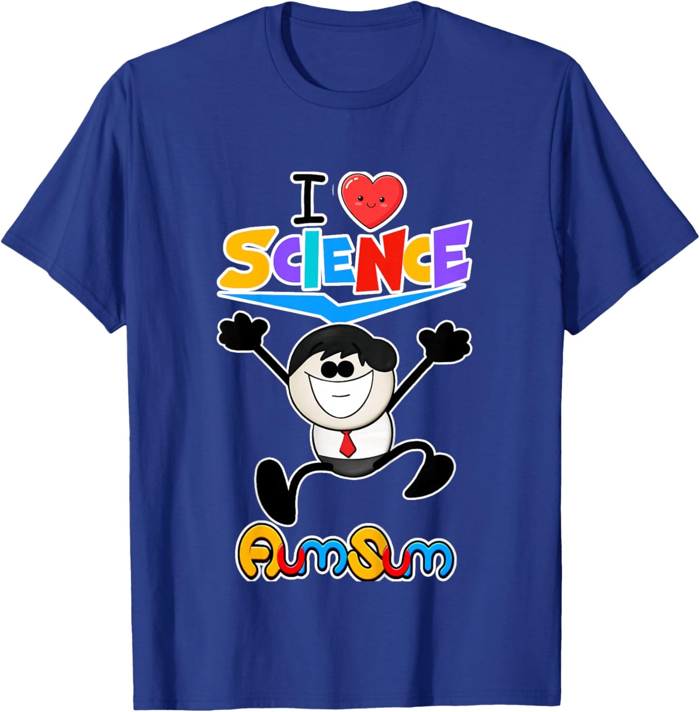 Kids AumSum: I Love Science T-Shirt - T-Shirt | Royal