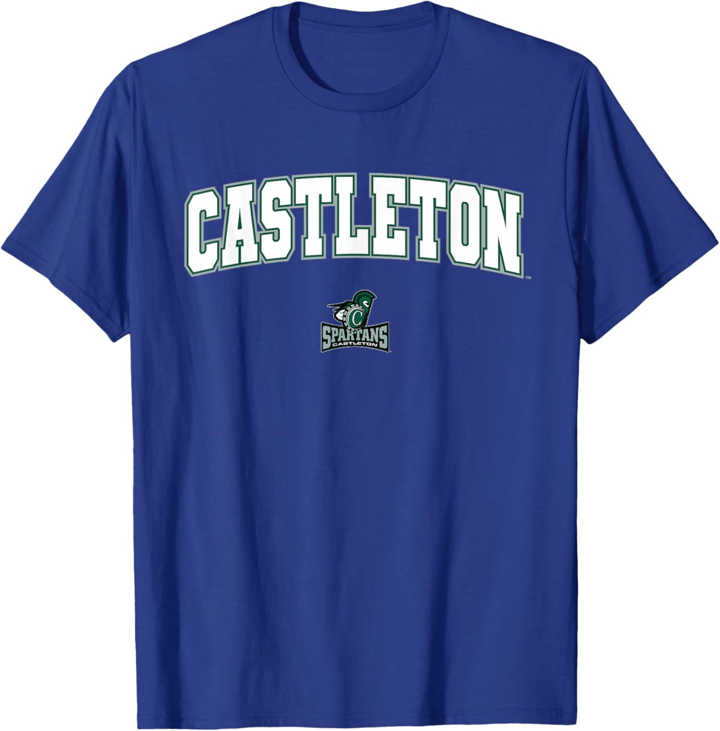 Castleton University Spartans Arch Logo T-Shirt - T-Shirt | Royal
