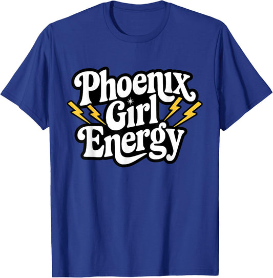 Retro Phoenix Girl Energy Vintage City PHX Girls T-Shirt - T-Shirt | Royal