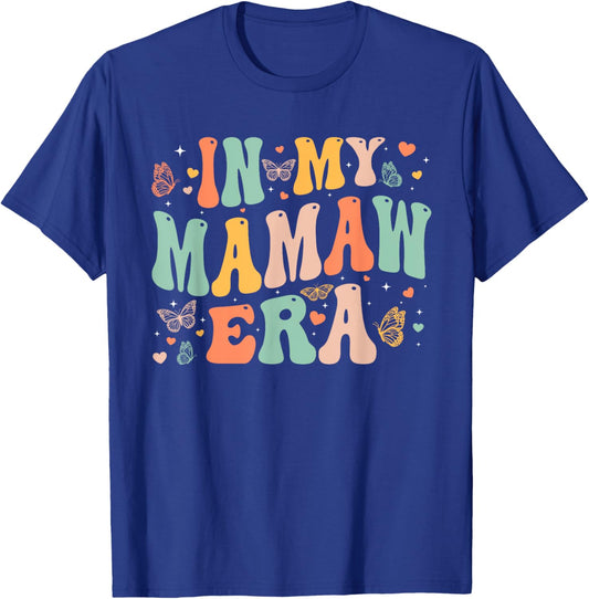 Retro Groovy In My Mamaw Era Mother's Day Gifts Women T-Shirt - T-Shirt | Royal