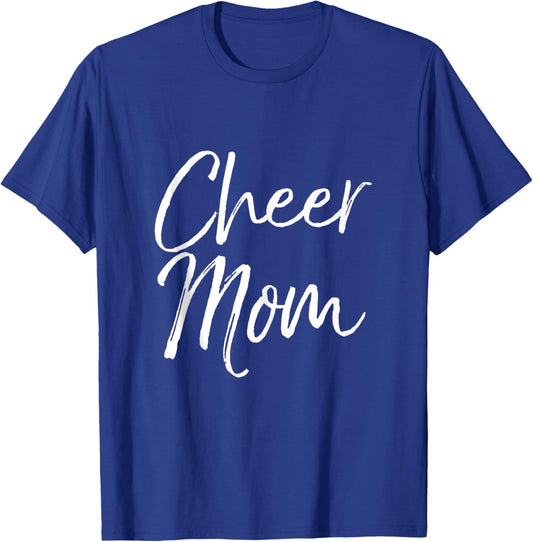 Supportive Cheerleading Competition Mother Outfit Cheer Mom T-Shirt - T-Shirt | Royal