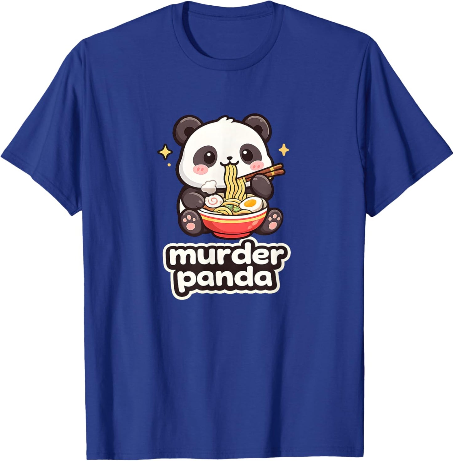 Murder Panda Kawaii Ramen Noodle Funny Cute T-Shirt - T-Shirt | Royal