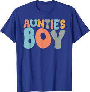 Groovy Auntie's Boy from Aunt to Nephew T-Shirt - T-Shirt | Royal