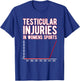 Testicular Injuries in Sports Unwearable Adult Humor T-Shirt - T-Shirt | Royal