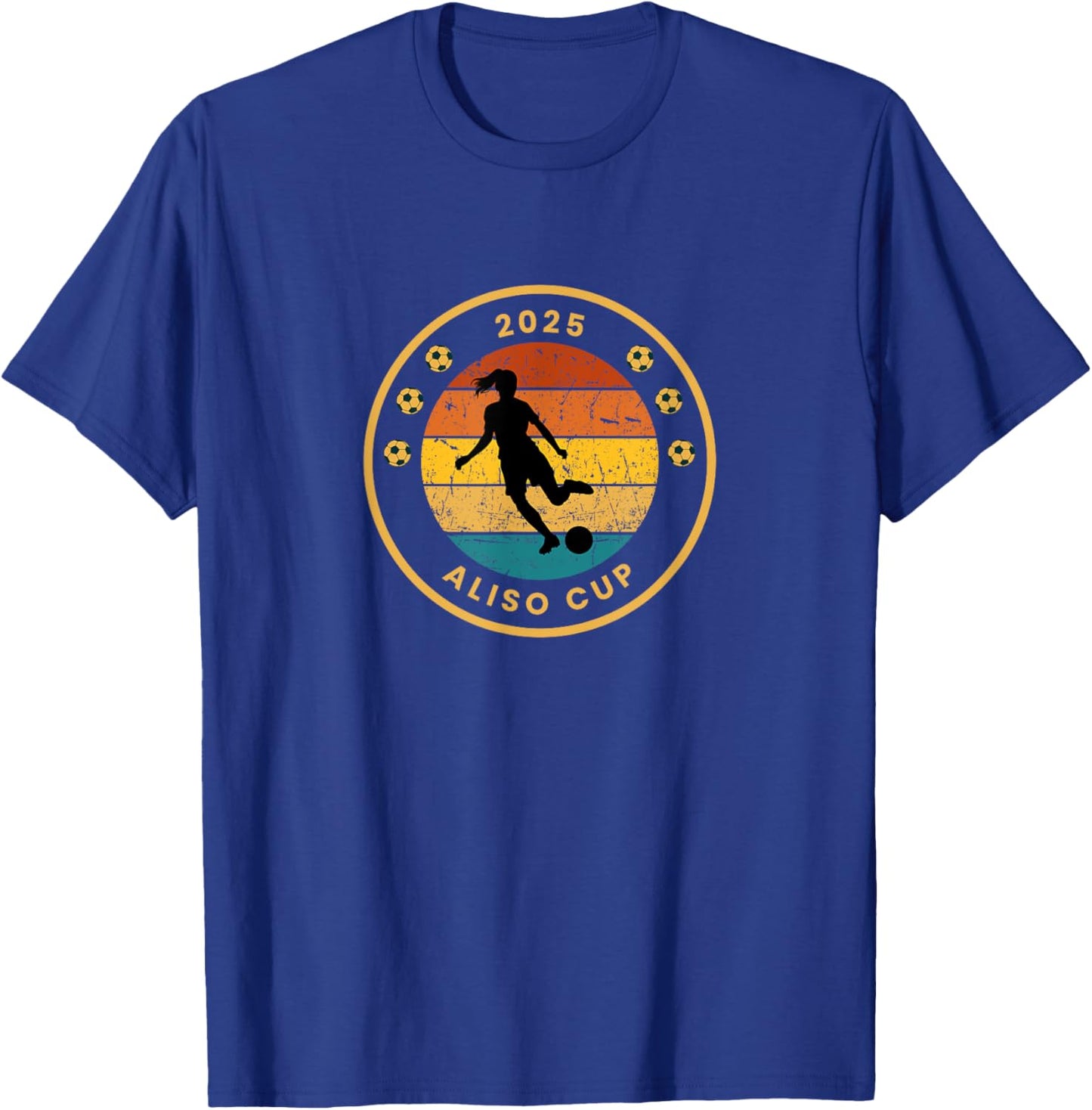 2025 Aliso Cup Tournament Tri-Color Girl T-Shirt - T-Shirt | Royal