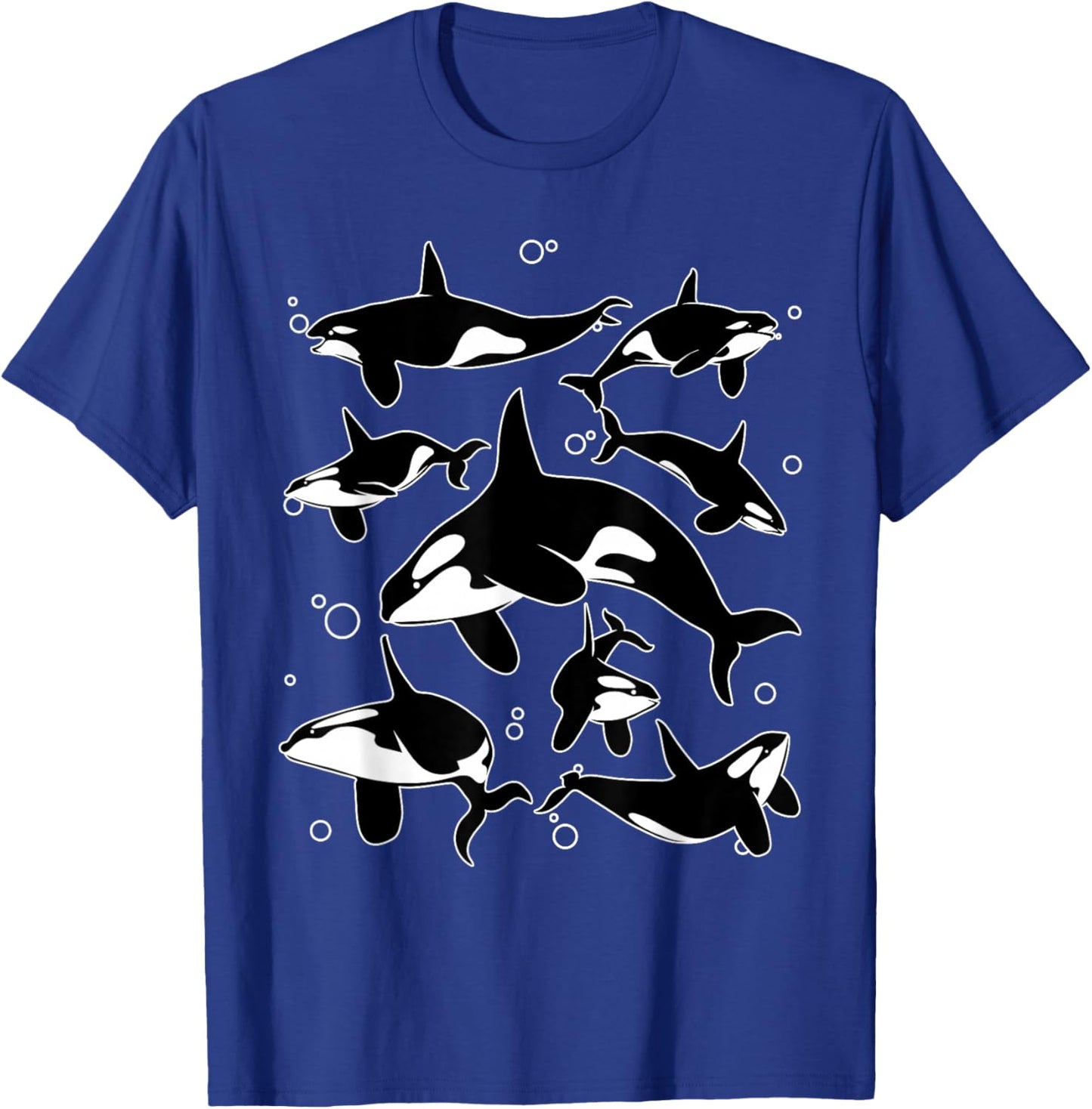Funny Orca Design Women Killer Whales Orca Lover T-Shirt - T-Shirt | Royal
