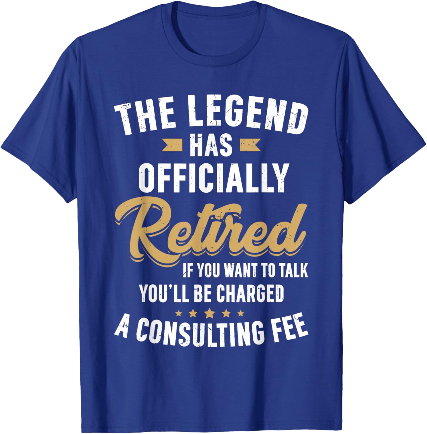The Legend Has Officially Retired Vintage Funny Retirement T-Shirt - T-Shirt | Royal